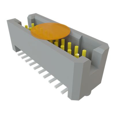 Samtec TFC Series Vertical Surface, Through Hole PCB Header, 20 Contact(s), 1.27 mm Pitch, 2 Row, Shrouded