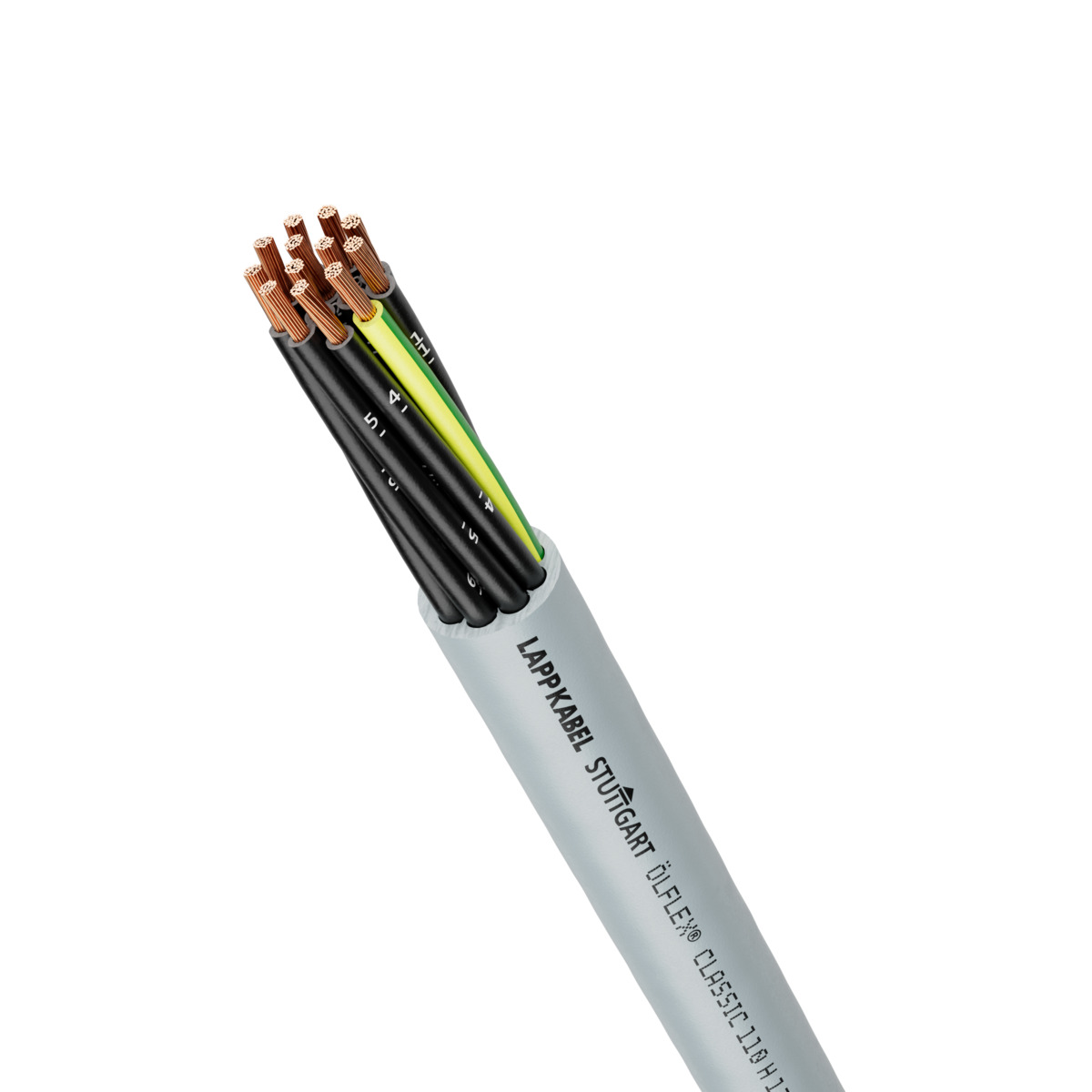 Lapp ÖLFLEX CLASSIC 110 Control Cable, 3 Cores, 2.5 mm² CSA 14 AWG, Unscreened, 100 m, Grey Halogen Free Compound Sheath