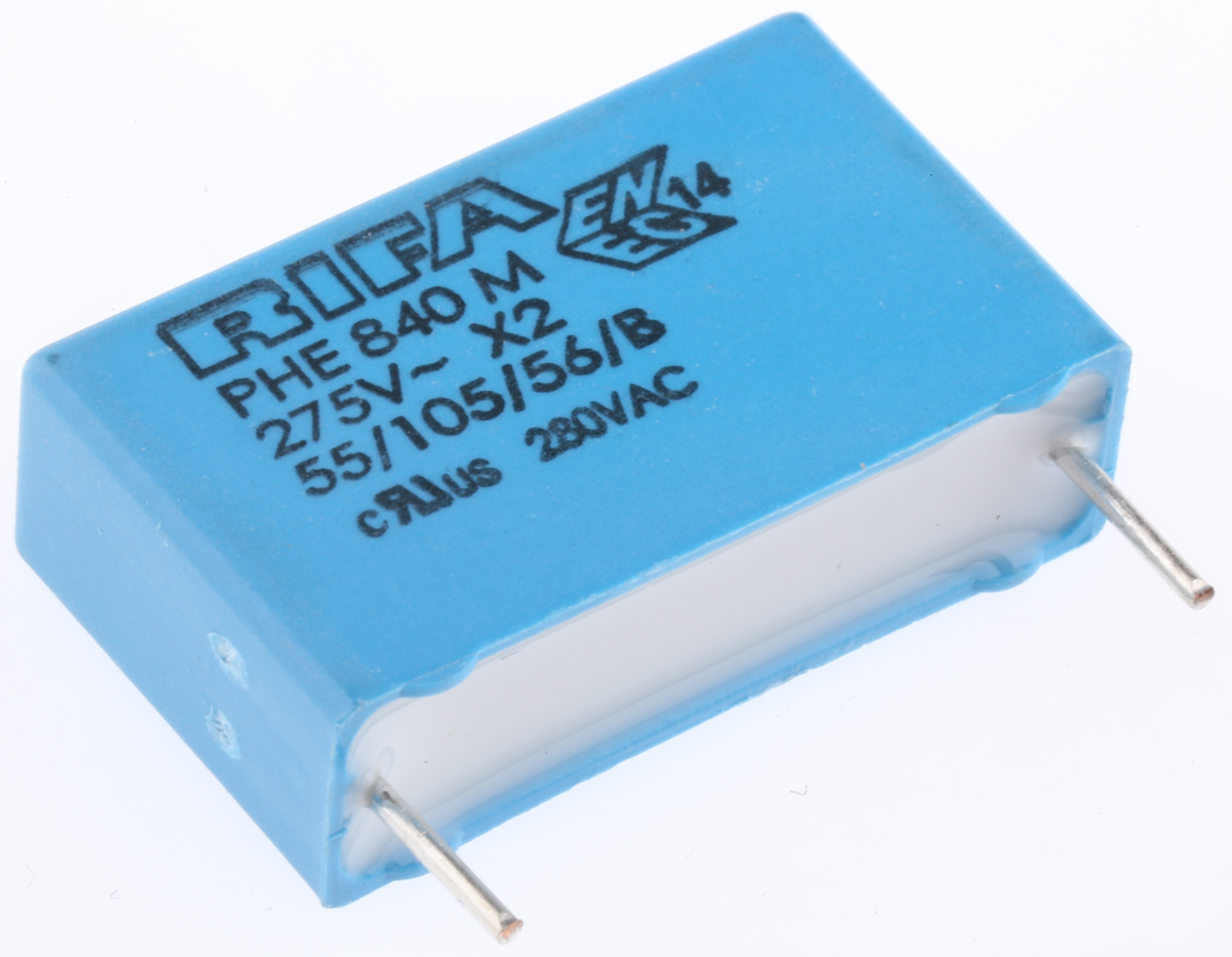 KEMET PHE840 Metallised Polypropylene Film Capacitor, 275V ac, ±20%, 470nF, Through Hole