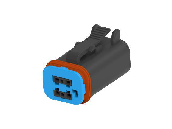 TE Connectivity, Superseal Pro Automotive Connector Plug Black Cable Mount 4 Way, Cable Termination 2356607-4