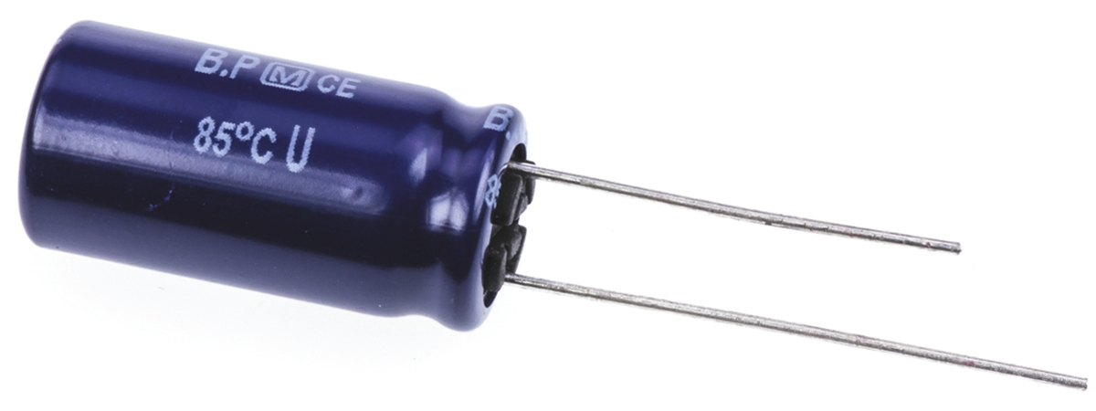 Panasonic 1000μF Aluminium Electrolytic Capacitor 10V dc, Radial, Through Hole - EEUHD1A102