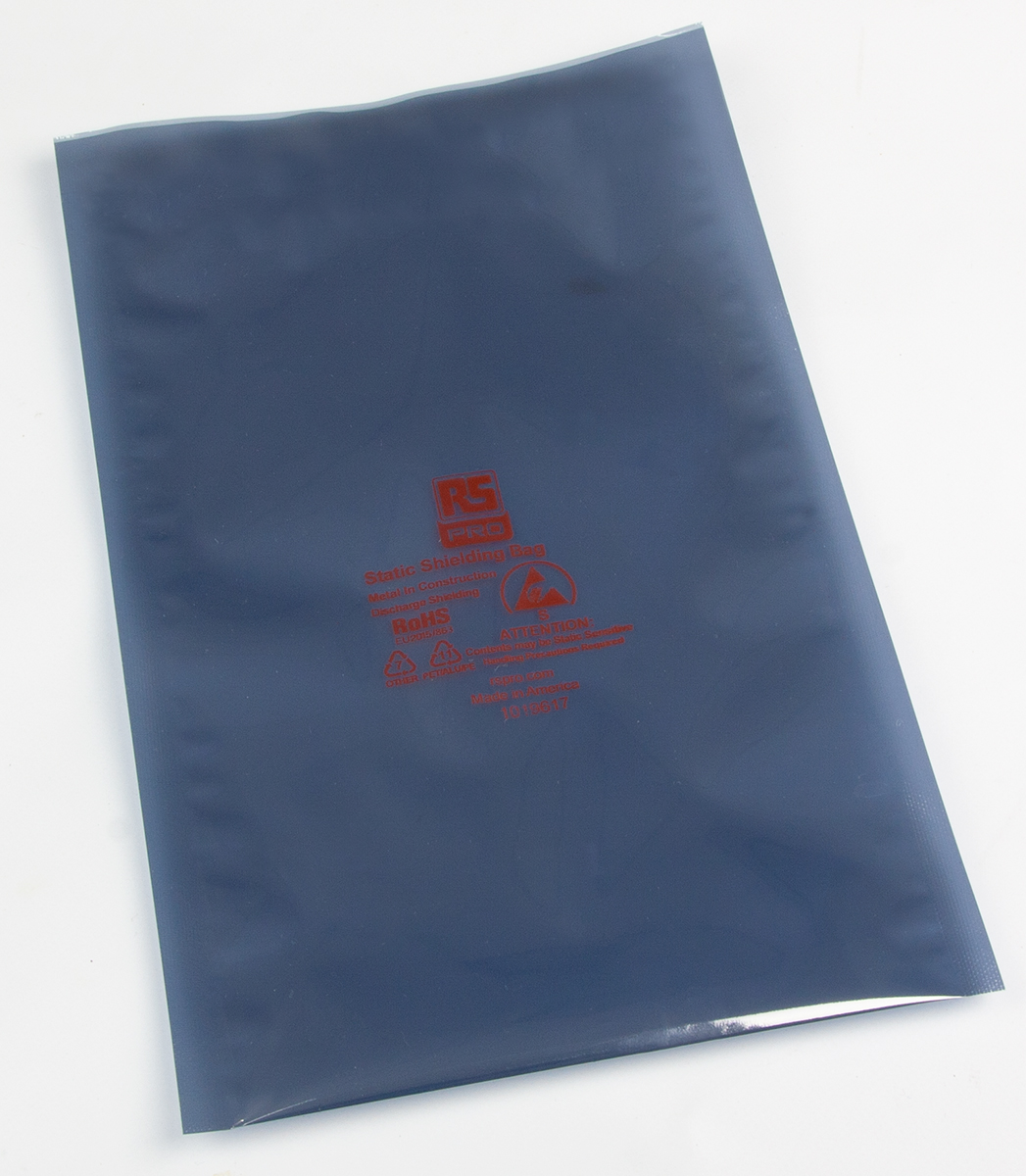 RS PRO Static Shielding Bag 152mm(W)x 203mm(L)