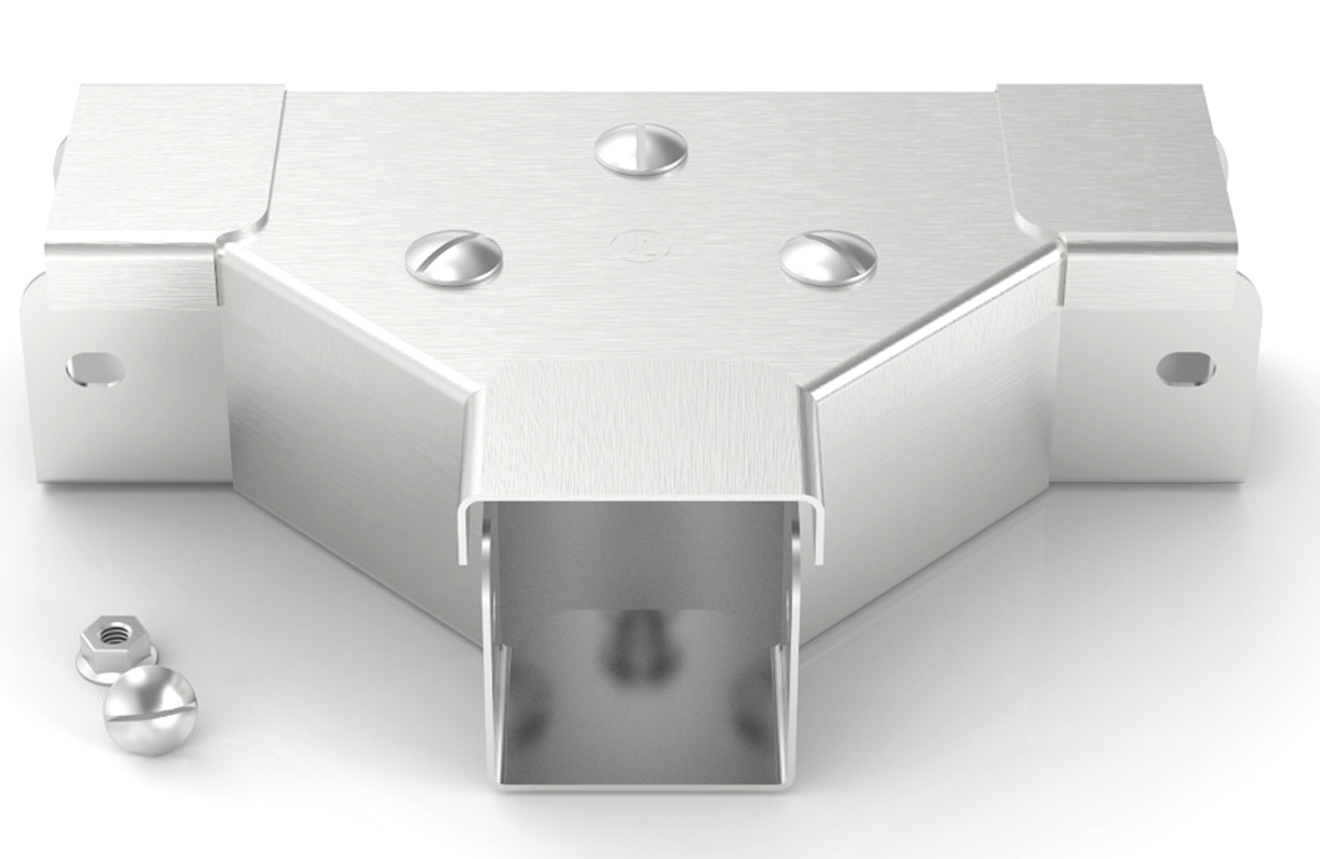 RS PRO 304 Stainless Steel Cable Trunking Accessory, 75 x 75mm