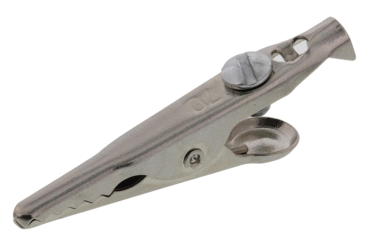 Mueller Electric Crocodile Clip, Nickel-Plated Steel Contact, 5A