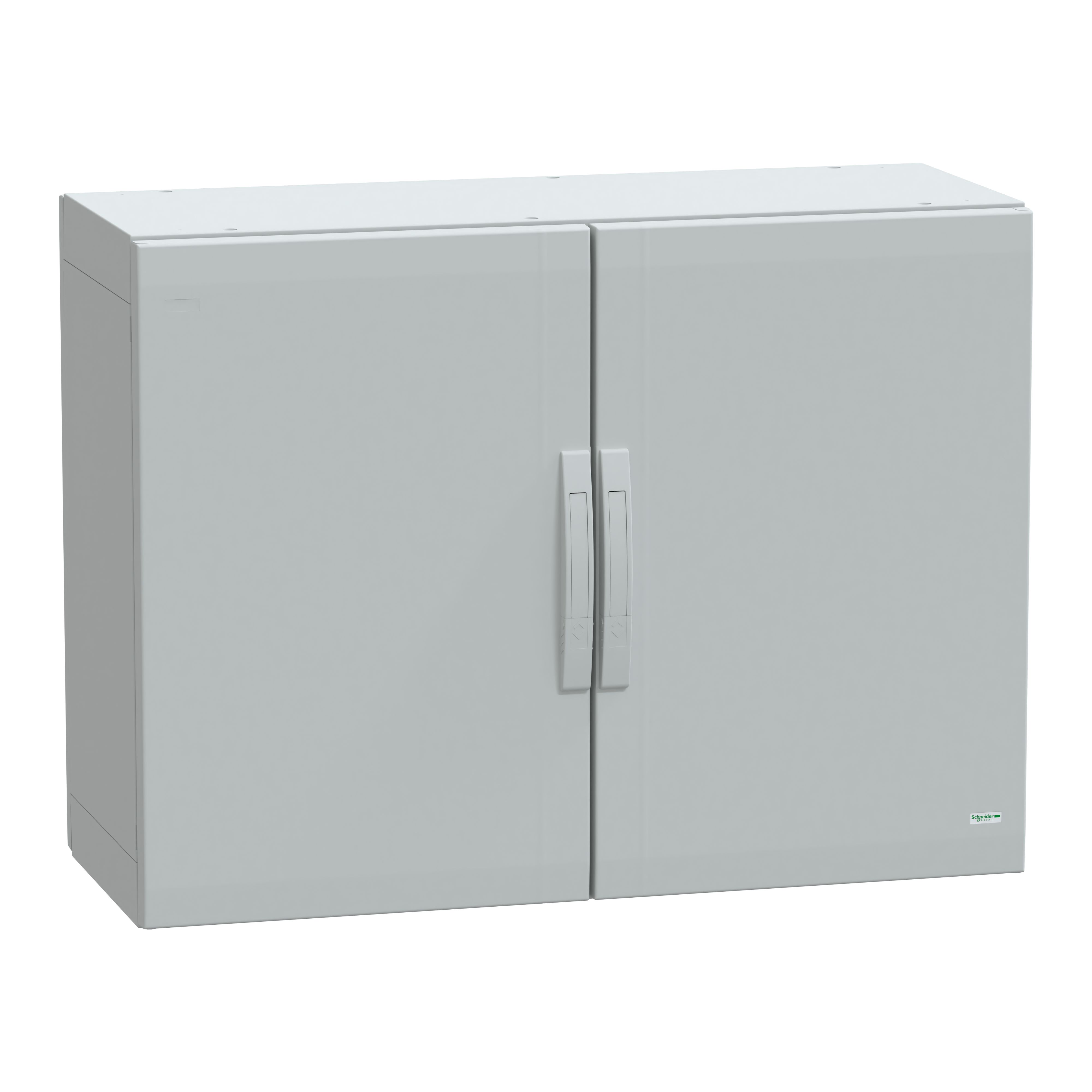 Schneider Electric PanelSeT Series Fibreglass Reinforced Polyester Double-Door-Door Floor Standing Enclosure, Opaque