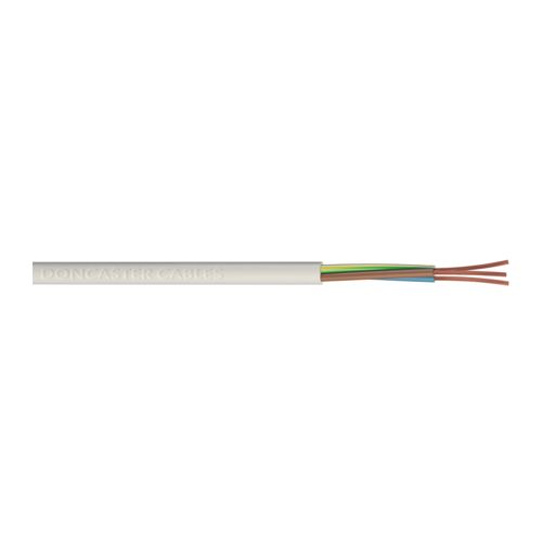 RS PRO Power 2.5 mm² 2 Core Power Cable, White Polyvinyl Chloride PVC, 100m