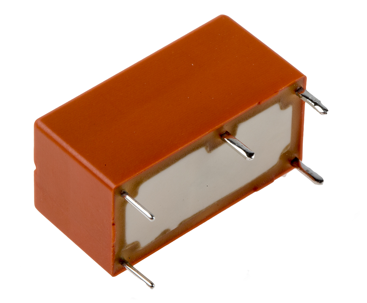 TE Connectivity PCB Mount Power Relay, 24V dc Coil, 5A Switching Current, SPDT