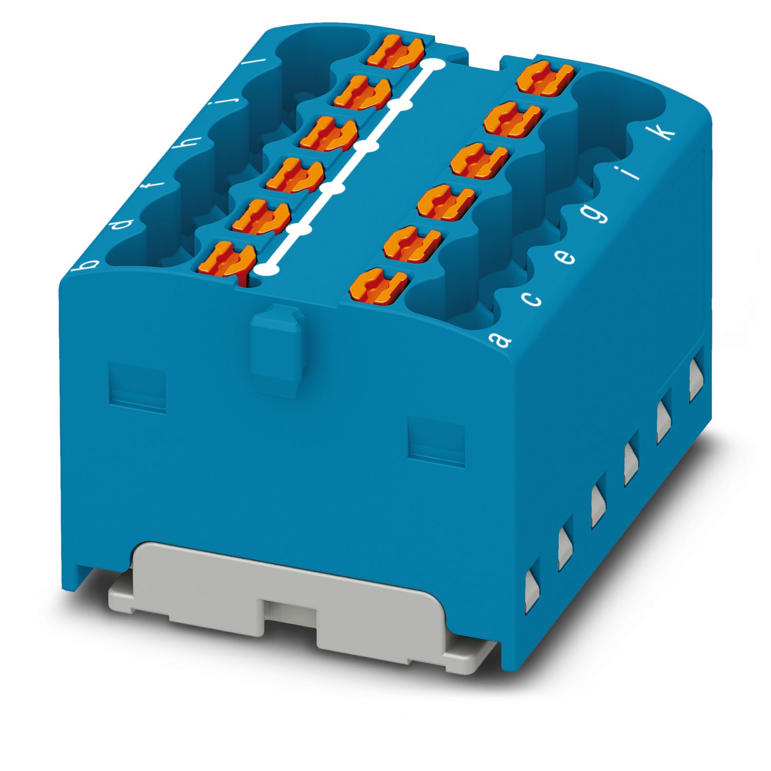 Phoenix Contact Distribution Block, 12 Way, 2.5mm², 17.5A, 450 V, Blue