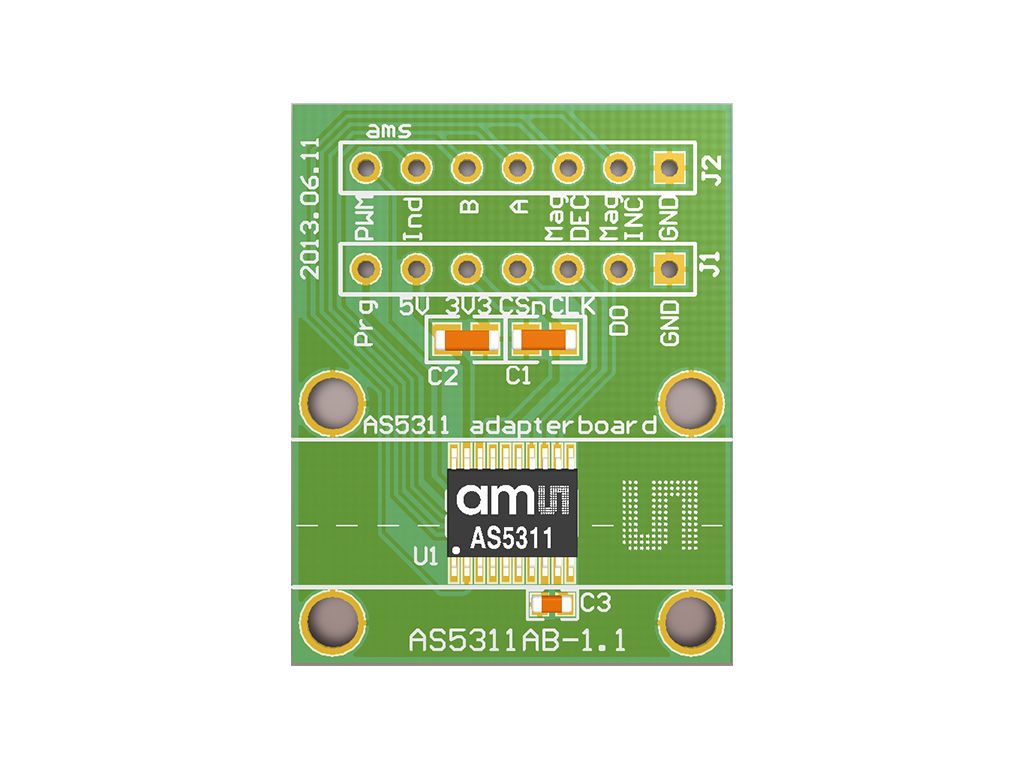 ams OSRAM AS5311-TS_EK_AB Position Sensor Adapter Board for AS5311 AS5311