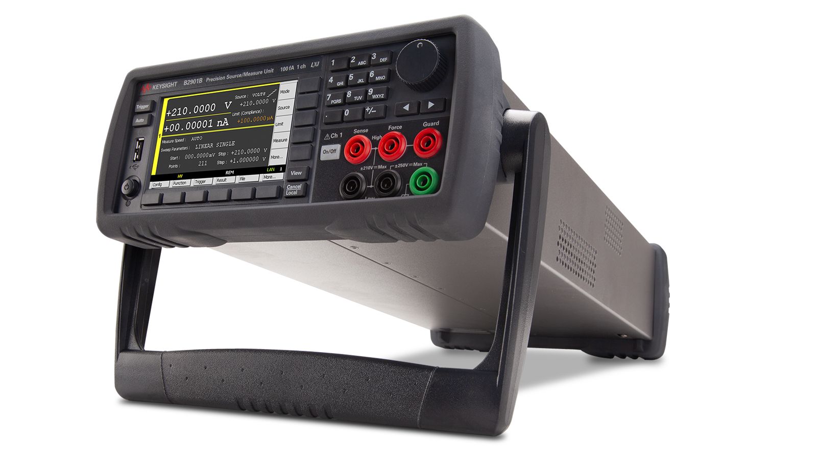 Keysight Technologies B2900B Series Source Meter, 1 μV → 210 V, 1-Channel, 31.8 W Output