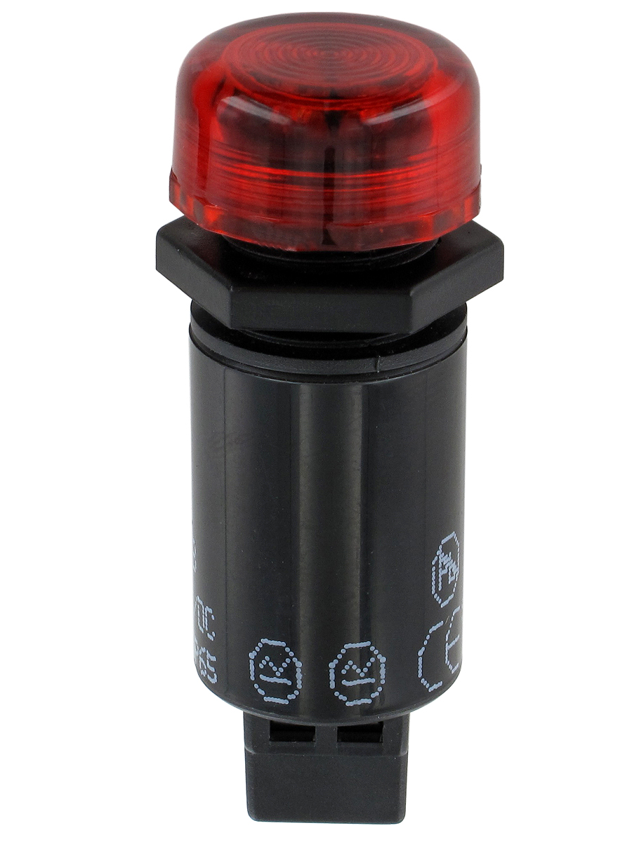 Sloan Red Panel Mount Indicator, 24V, 16mm Mounting Hole Size, IP65