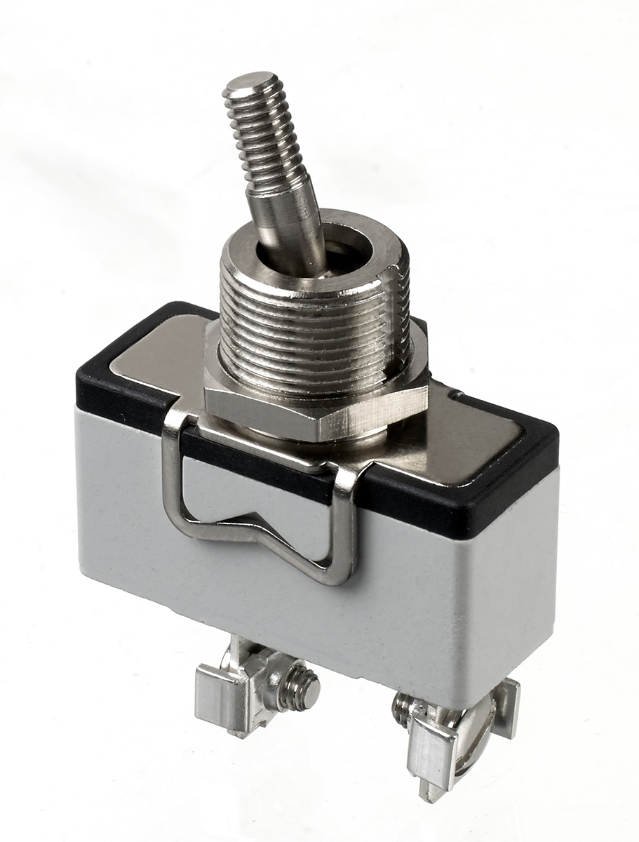 APEM Toggle Switch, Panel Mount, Latching, SPDT, Screw Terminal, 400V ac