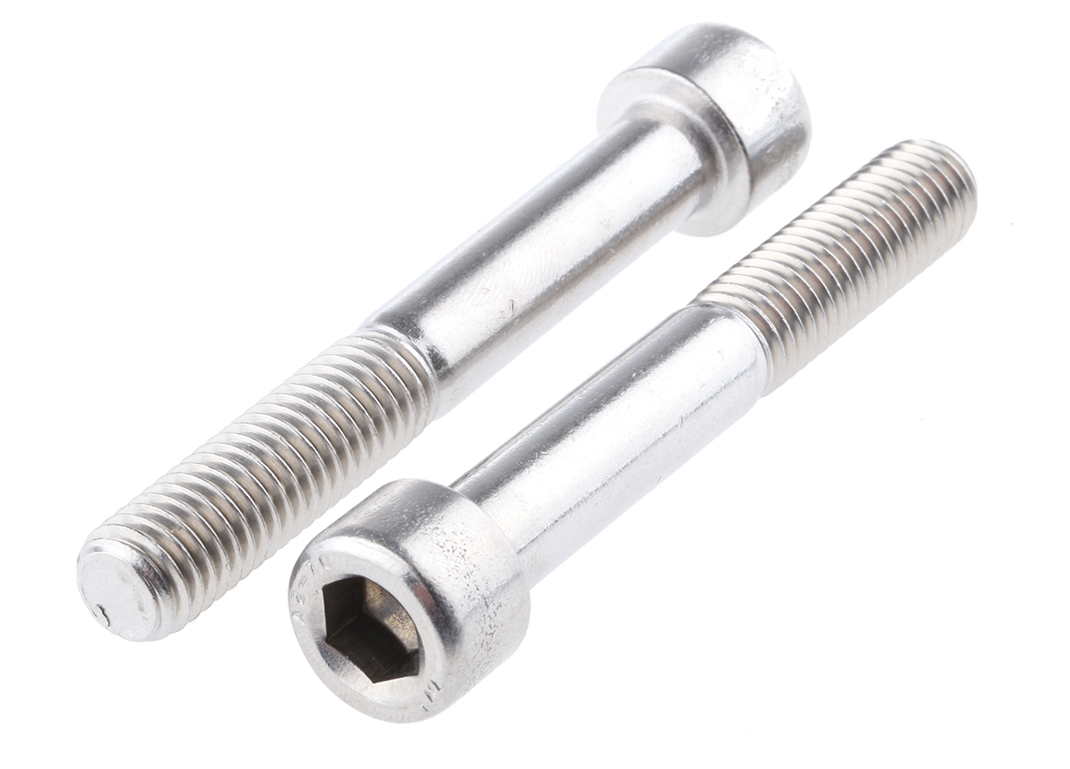 RS PRO Stainless Steel Hex Socket Cap Screw, DIN 912, M10 x 70mm