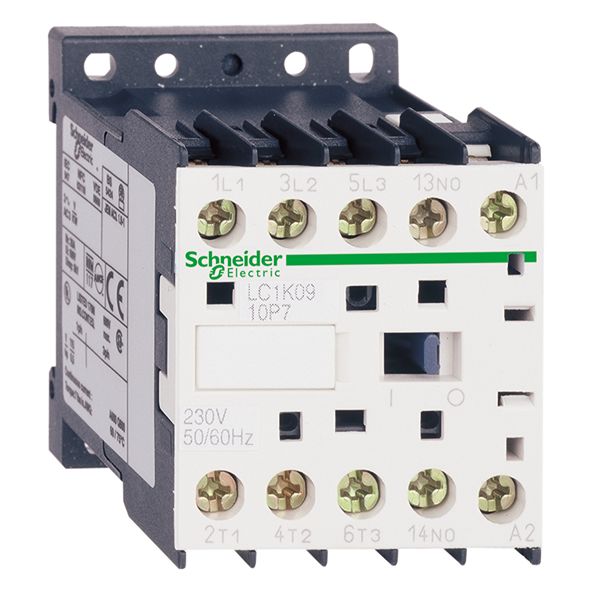 Schneider Electric TeSys LC1K Contactor, 24 V ac Coil, 3-Pole, 6 A, 3 kW, 3NO, 690 V ac