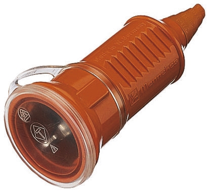 MENNEKES Europe Mains Connector, 16A Orange, Cable Mount Thermoplastic Screw, 230 V