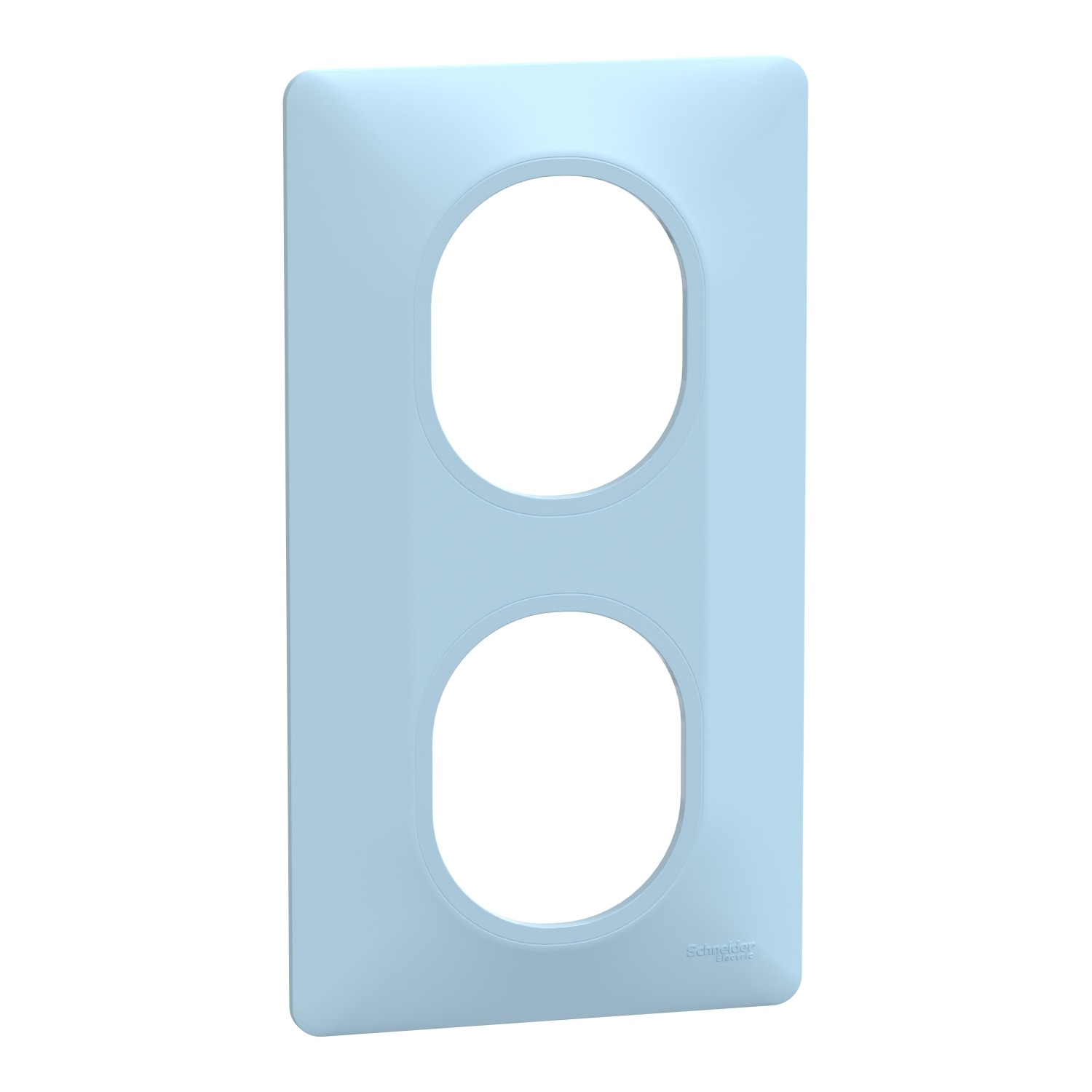 Schneider Electric Blue 2 Gang Light Switch Cover