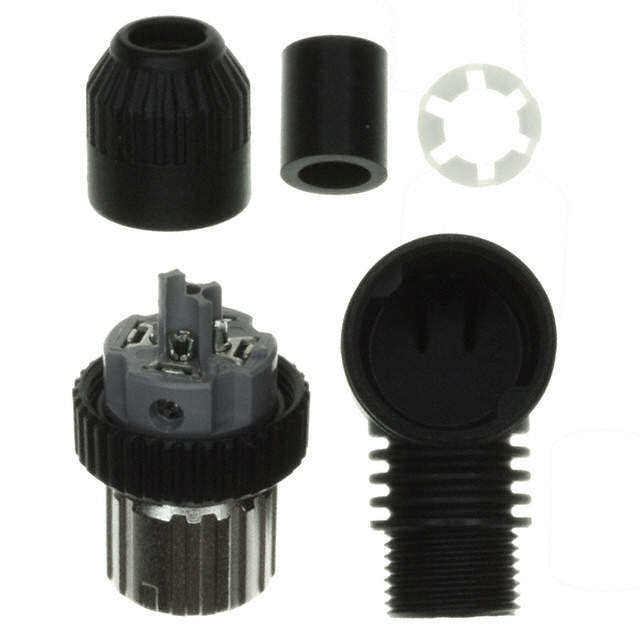 Omron Circular Connector, 4 Contacts, Cable, M12 Connector, Socket, Female, IP67, XS2 Series