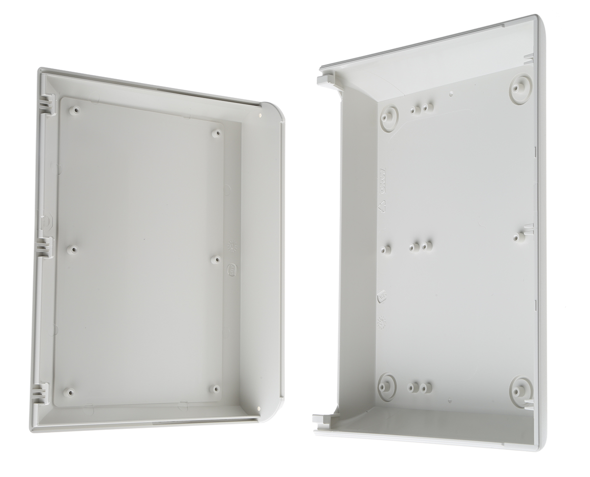 OKW Comtec Series White ABS Desktop Enclosure, Sloped Front, 150 x 200 x 62.8mm