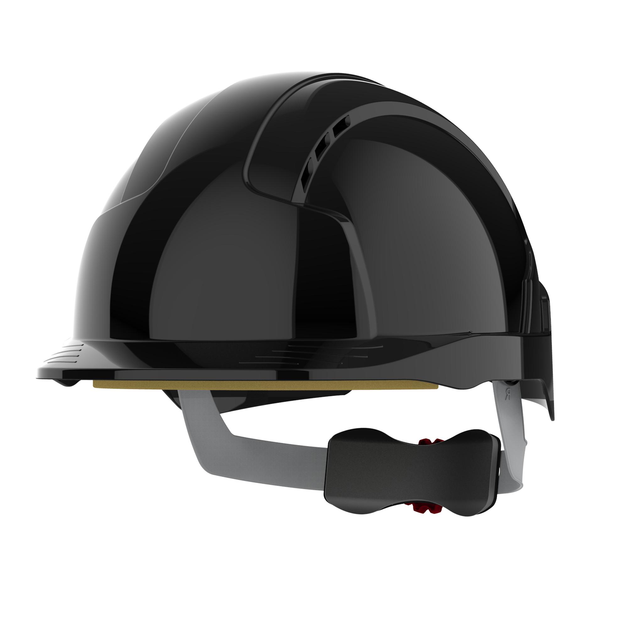 JSP EVOLite Black Safety Helmet, Ventilated