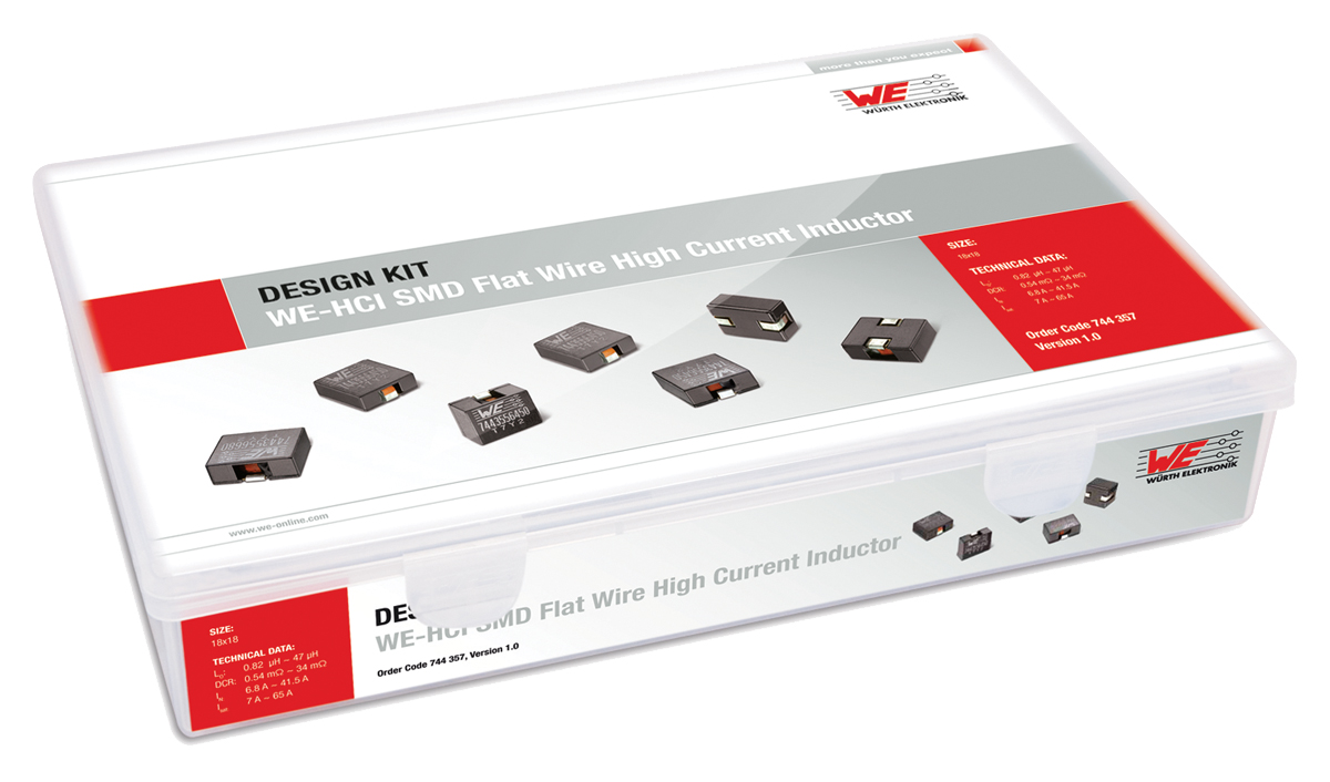 Wurth Elektronik 1890 WE-HCI SMD Power Inductor Inductor Kit, 16 pieces