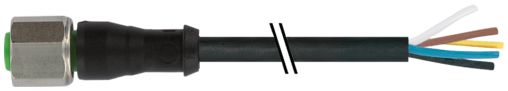 Murrelektronik Limited Female 5 way M12 to Free Cable End Sensor Actuator Cable, 10 m