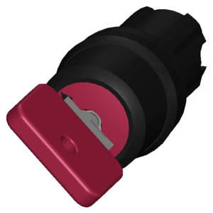 Siemens SIRIUS ACT 3SU10 2-position Key Switch Head, Latching, 22mm Cutout