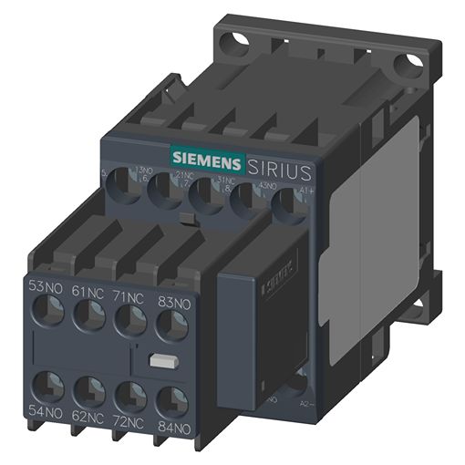 Siemens 3RH2 Contactor Relay 4NC + 4NO, 10 A Contact Rating, 24 V dc, SIRIUS