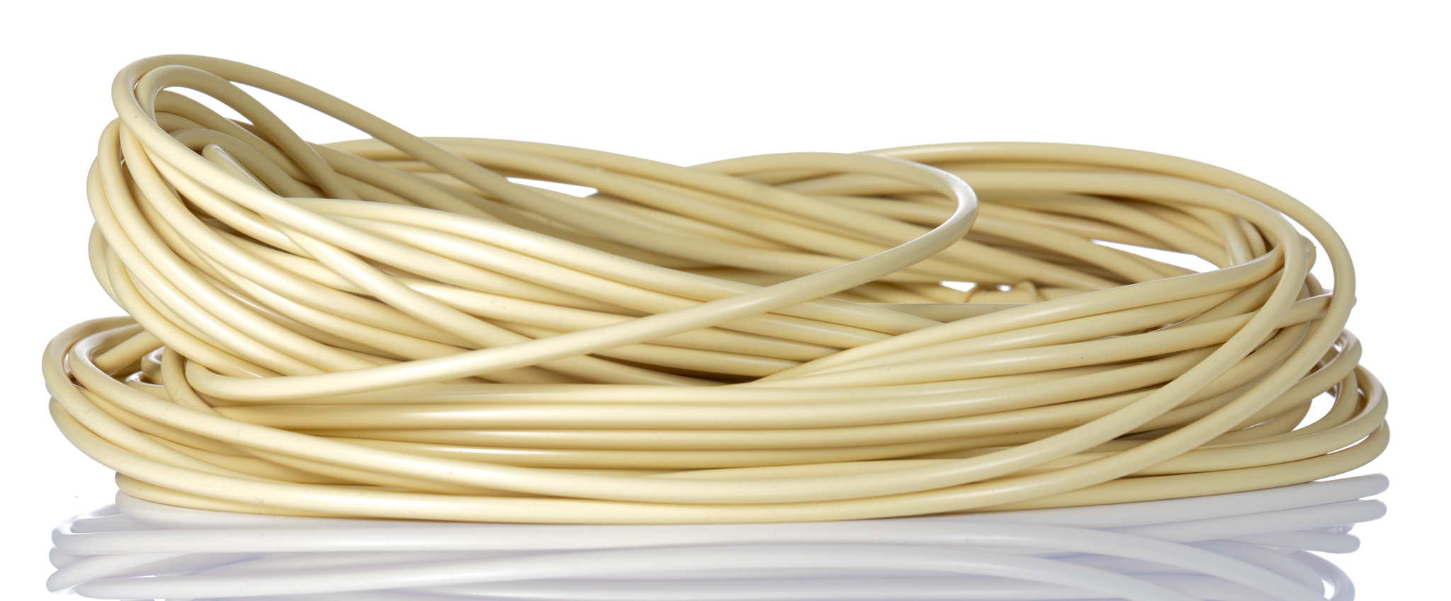 HellermannTyton Silicone Rubber Yellow Cable Sleeve, 3mm Diameter, 25m Length, SLPLU 30 Series