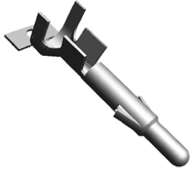 TE Connectivity Universal MATE-N-LOK Series Male Crimp Terminal, 16AWG Min, 13AWG Max