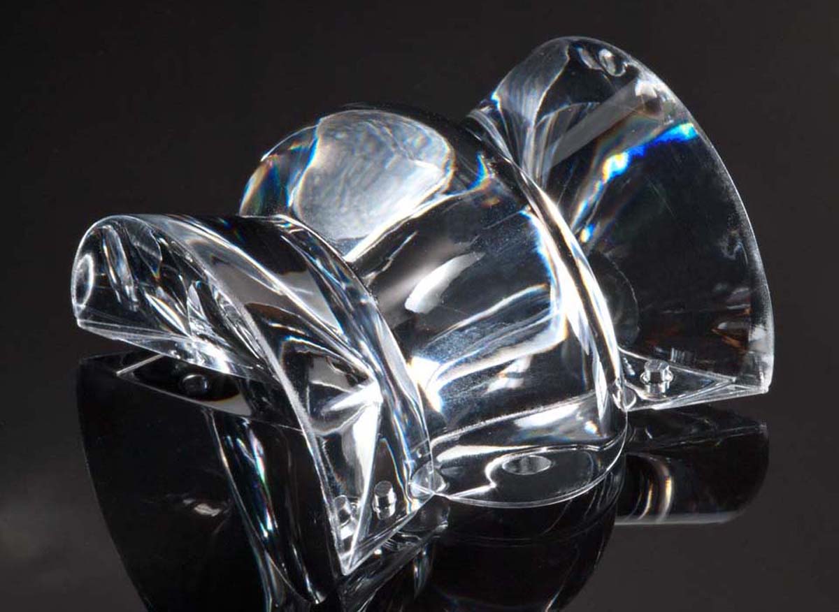 Ledil C12868_FLARE-MAXI, Flare Series LED Lens, 91+10 → 105+13 ° Rectangular Beam