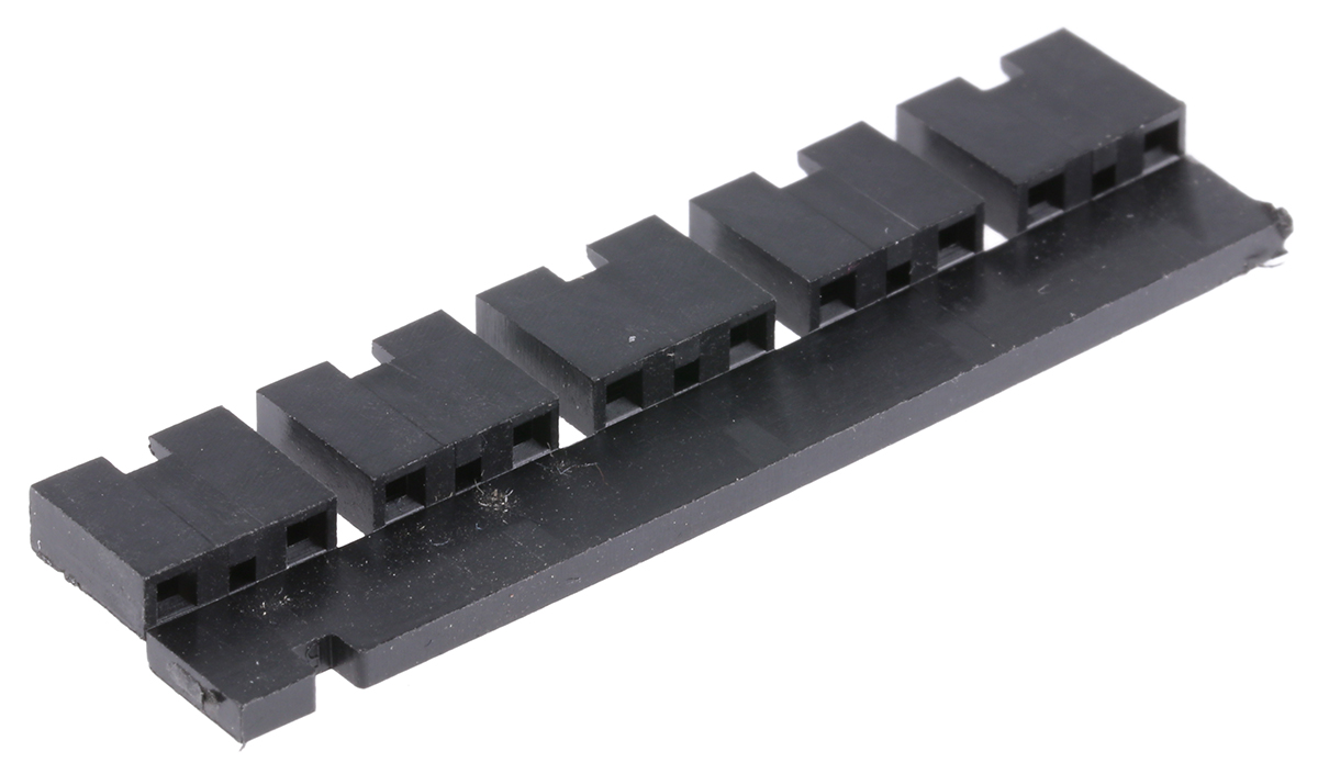 TE Connectivity, AMPMODU Shunt Female Straight Black Open Top 2 Way 1 Row 5.08mm Pitch