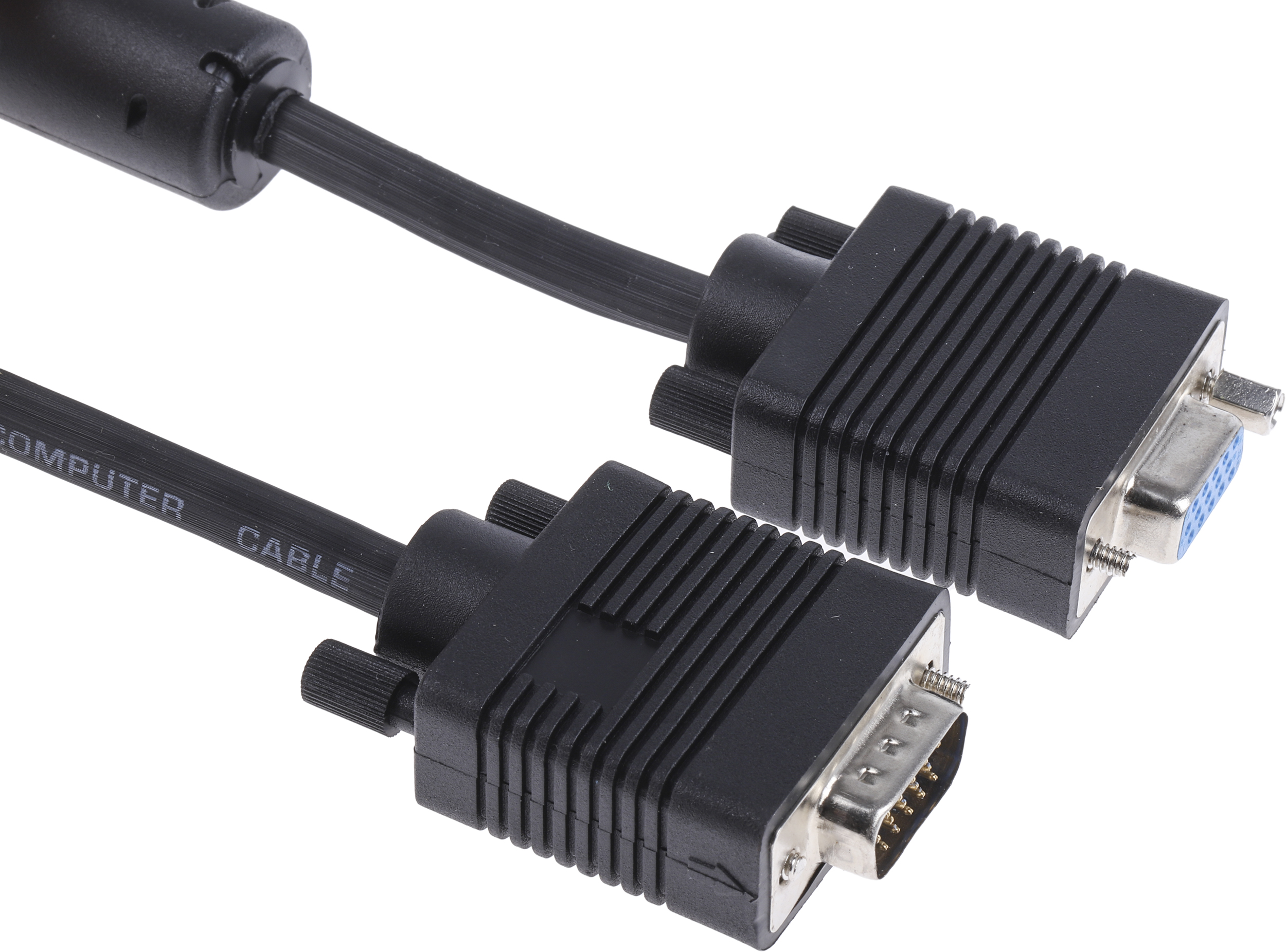 RS PRO Male VGA to Female VGA Cable, 2m Black