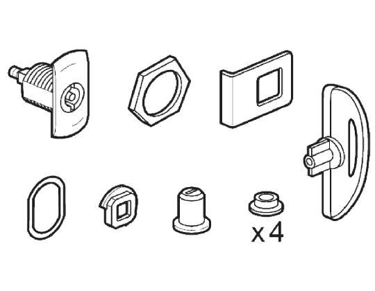 Legrand Double Bit Lock Insert For Use With Atlantic Enclosure