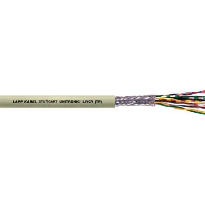 Lapp UNITRONIC Series Data Cable, 4 Pairs, 8 Cores, 0.5 mm², Screened, 20 AWG, 100m, Screened Shield, LiYCY Cable
