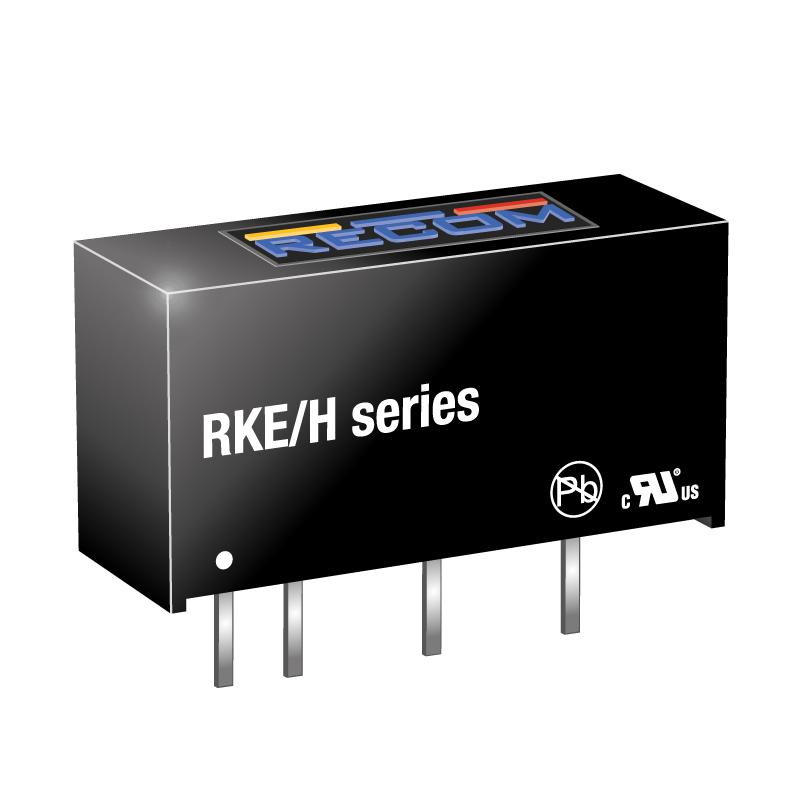 Recom RKE/H DC-DC Converter, 5V dc/ 200mA Output, 21.6 → 26.4 V dc Input, 1W, Through Hole, +85°C Max Temp -40°C