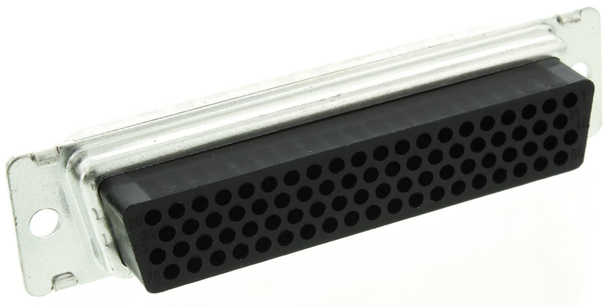 TE Connectivity Amplimite HDP-22 78 Way Cable Mount D-sub Connector Plug
