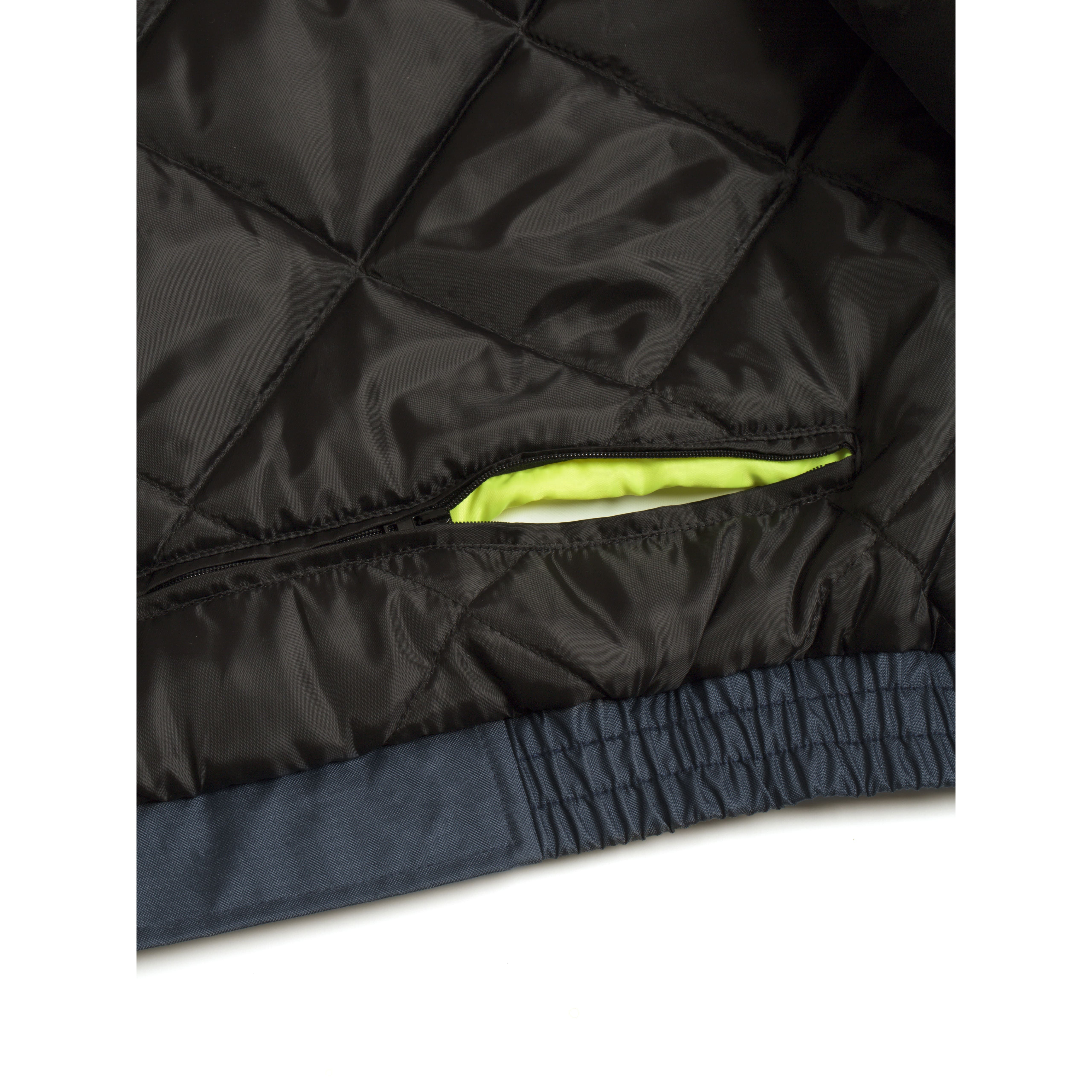Active Gear HVFLAY Navy/Yellow Unisex Hi Vis Jacket, M