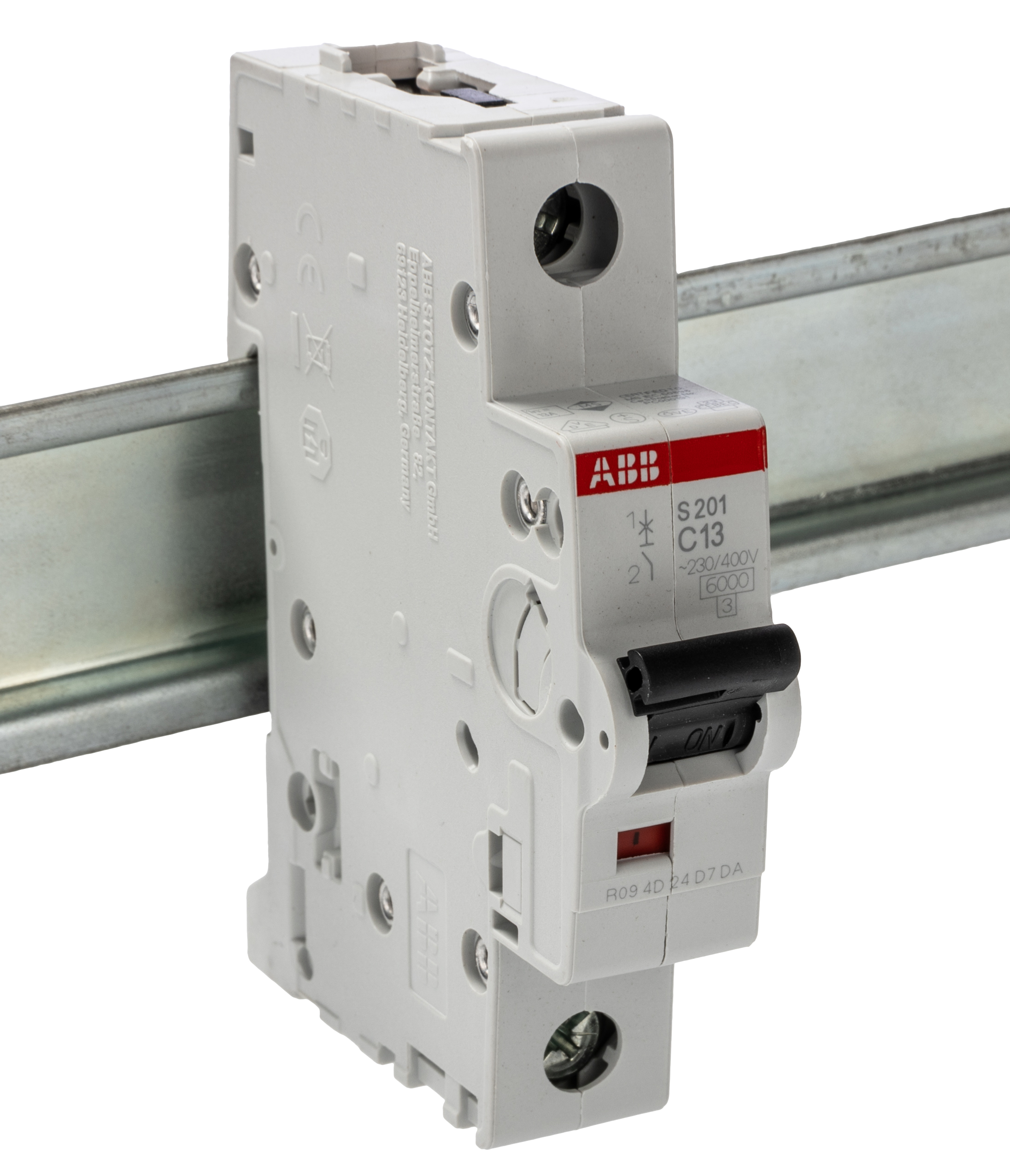 ABB System Pro M Compact S200 MCB, 1P, 13A Curve C, 230V AC, 72V DC, 10 kA Breaking Capacity