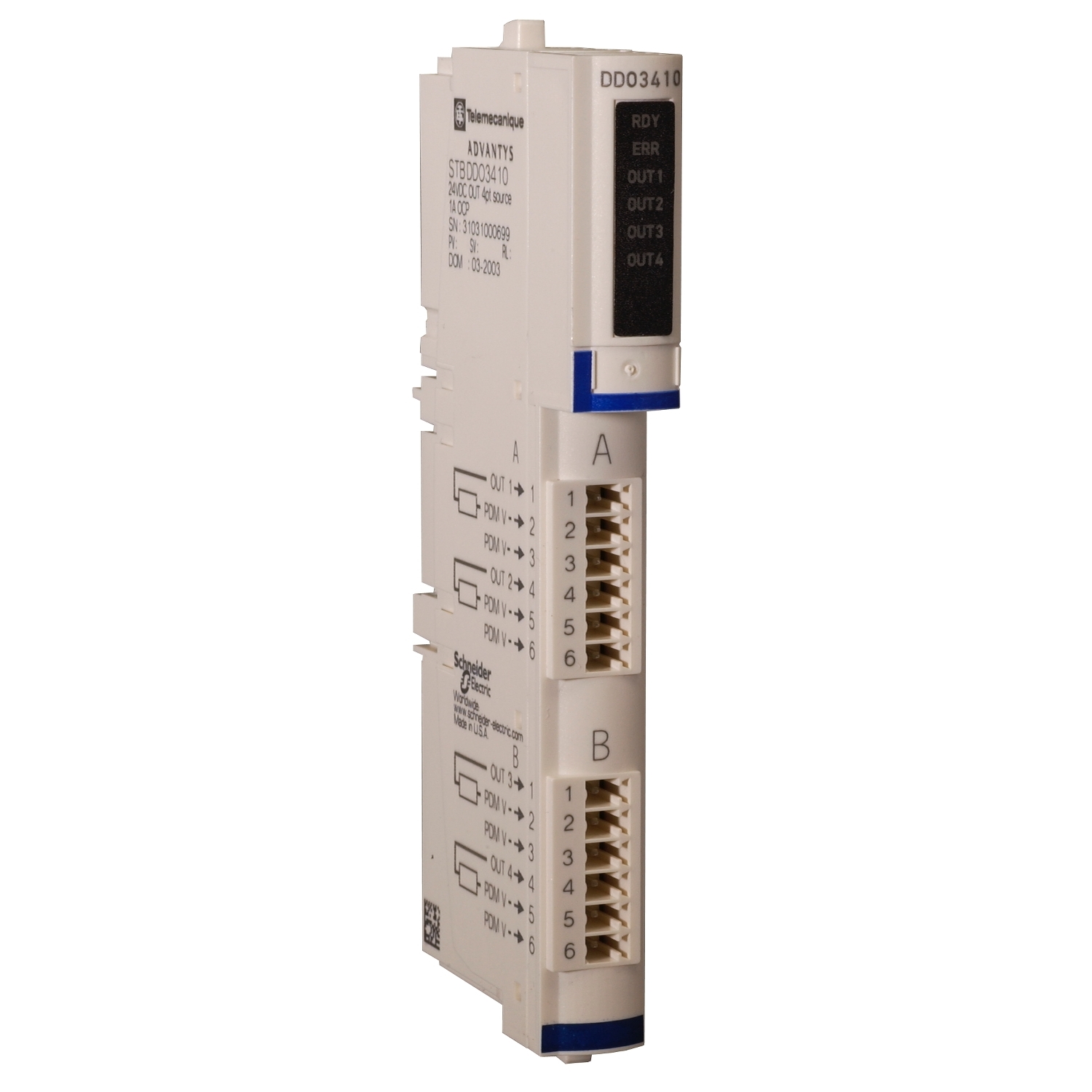 Schneider Electric Advantys STB Series PLC CPU for Use with STB Series, Solid State, 24 V