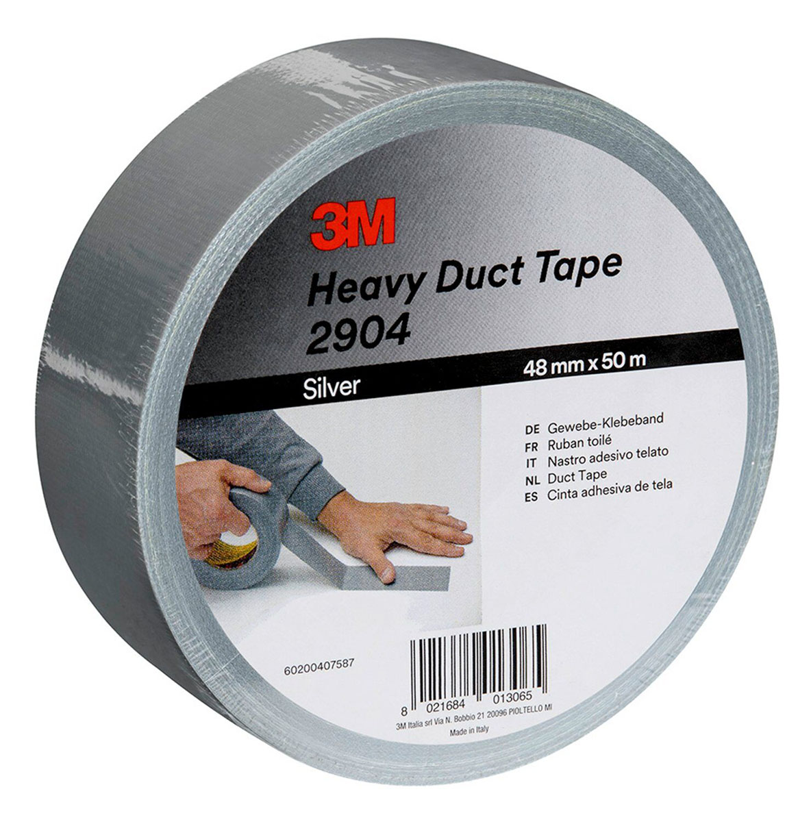 3M Scotch 2904 Scotch 2904 Duct Tape, 50m x 48mm, Silver