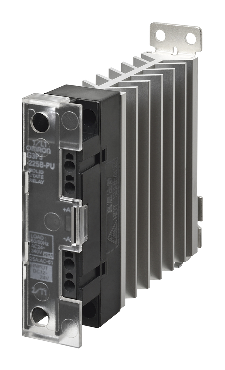 Omron G3PJ Series Solid State Relay, 25 A Load, DIN Rail Mount, 264 V ac Load, 24 V dc Control