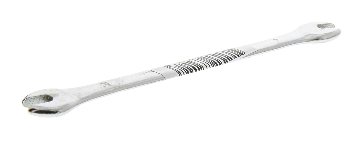 Bahco Double Ended Open Spanner, 4mm, Metric, Double Ended, 105 mm Overall