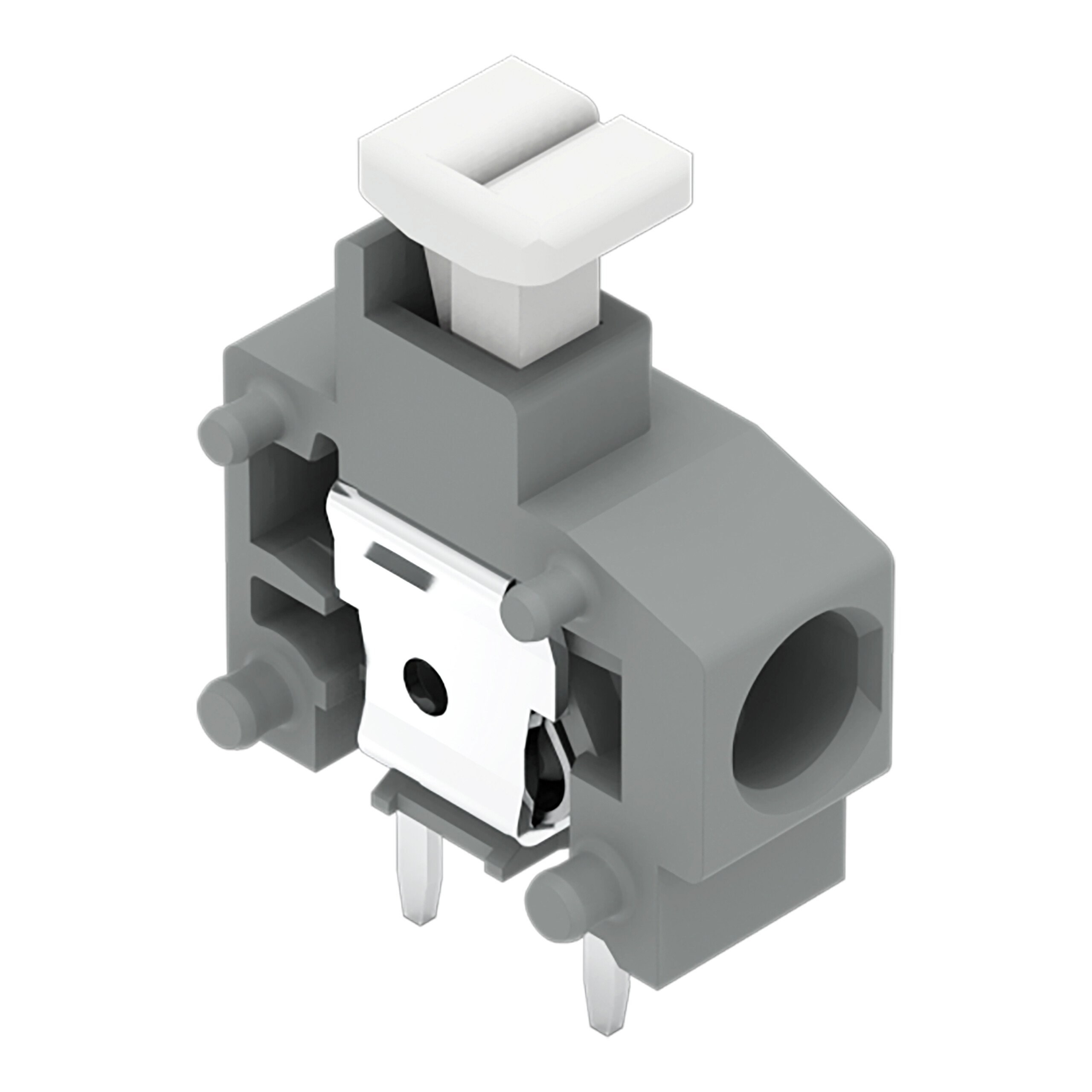 WAGO 235 Series PCB Terminal Block, 1-Contact, 5/5.08mm Pitch, Through Hole Mount, 1-Row, Push-In Cage Clamp Termination