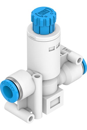 Festo Push In 6 mm Regulator - 1bar to 8bar, 8bar max. input, VRPA-C-Q6-E