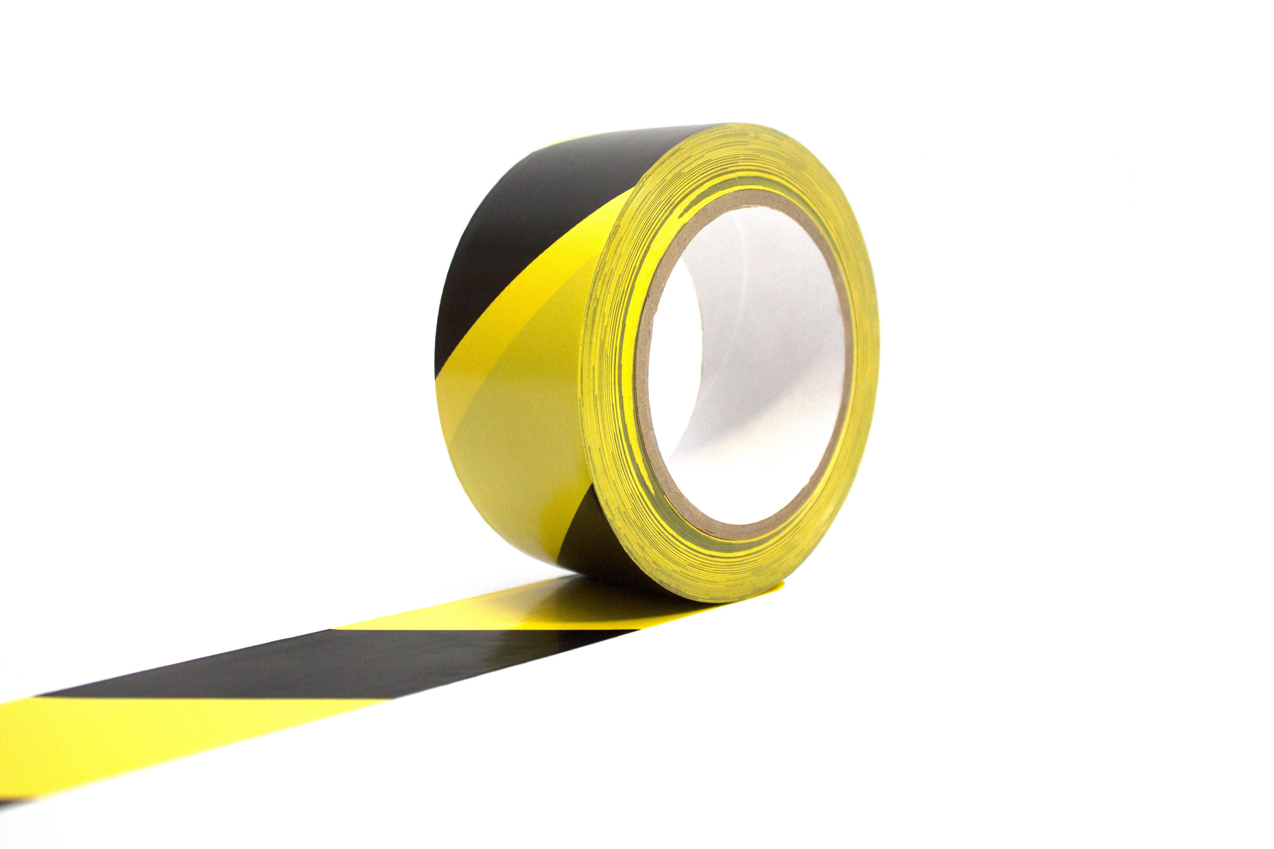 Coba Europe Black/Yellow PVC 33m Hazard Tape
