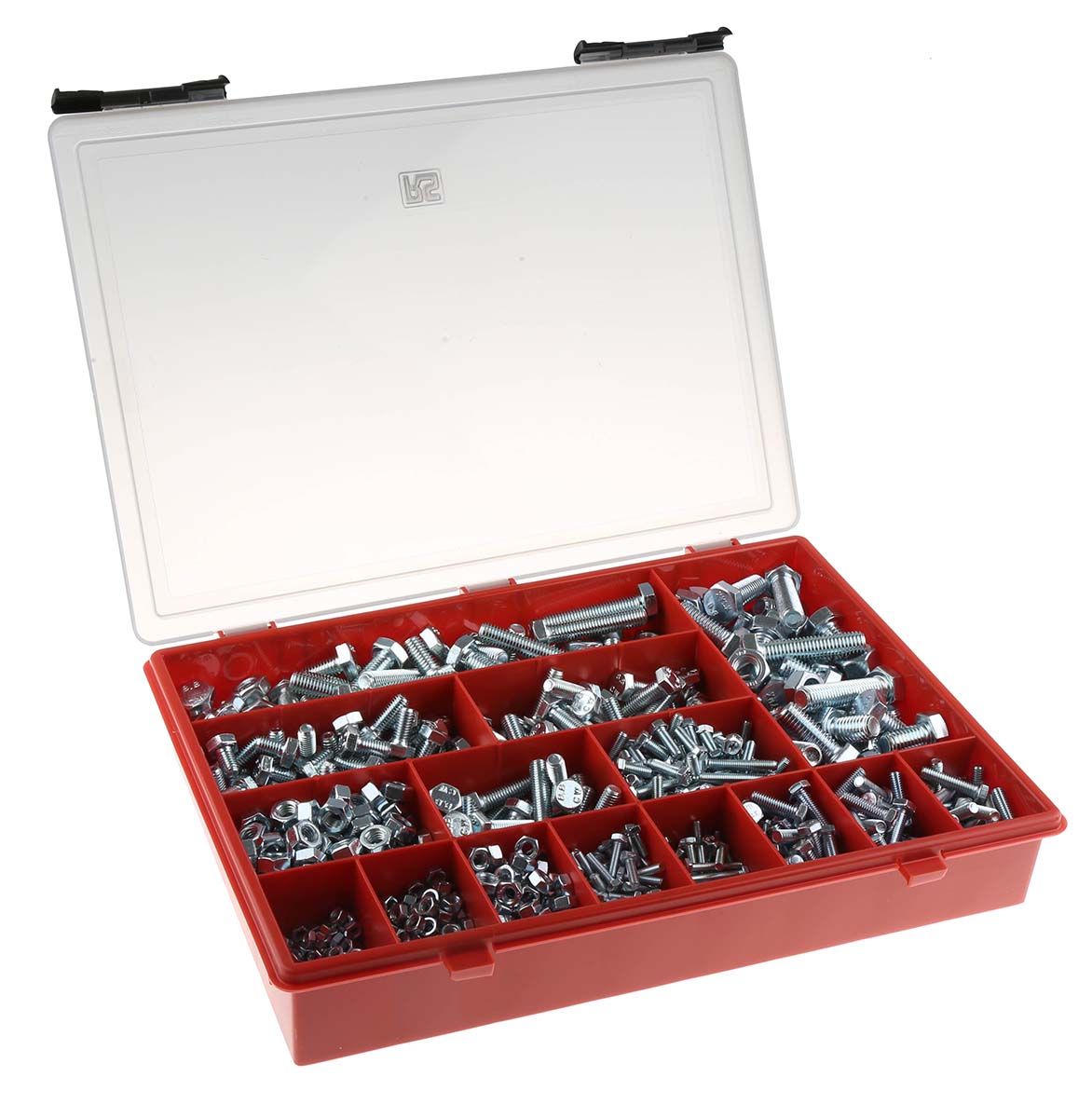RS PRO Steel 1165 Piece Hex Drive Screw/Bolt Kit
