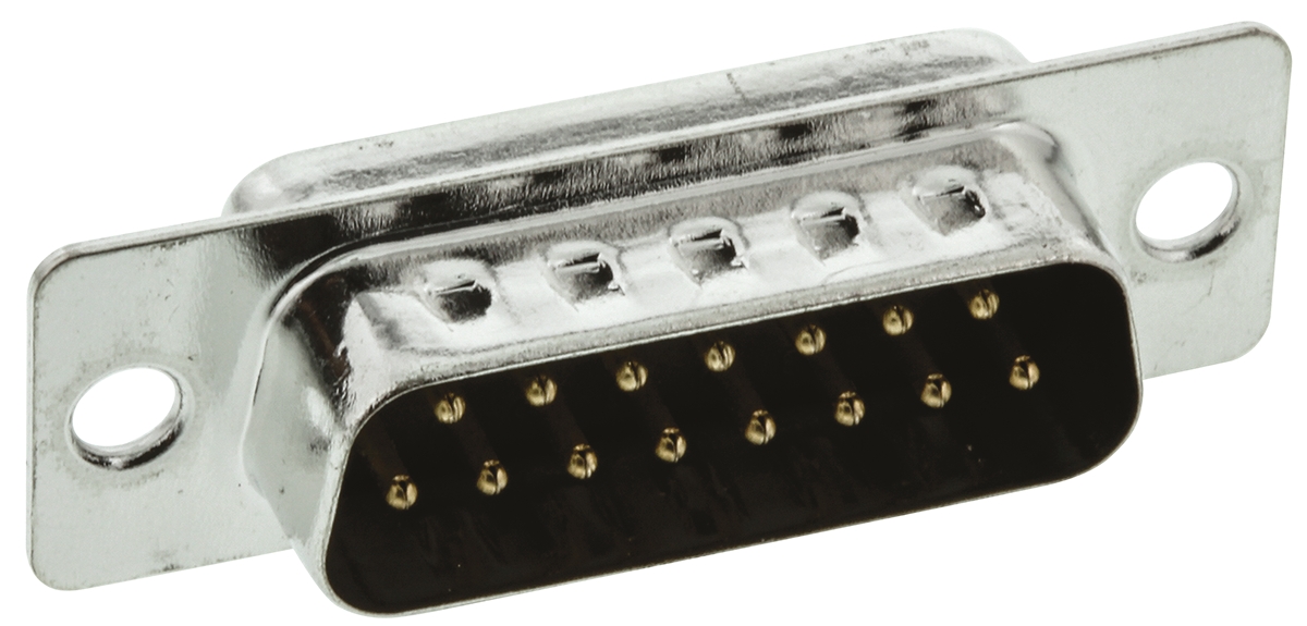 ITT Cannon ZD* 15 Way Panel Mount D-sub Connector Plug, 2.77mm Pitch