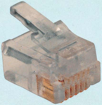 Bel-Stewart 937-SP Series Male RJ25 Connector, Cable Mount Straight 6P6C -Way