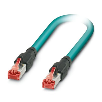 Phoenix ContactNBC, 5m Cat5, Blue RJ45 to Male RJ45 Male, SF/UTP Shielded, Terminated Polyurethane Sheath