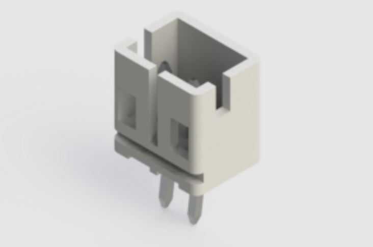 EDAC 140 Series Vertical Through Hole PCB Header, 2 Contact(s), 2 mm Pitch, 1 Row, Shrouded